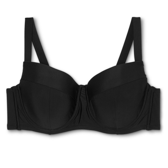 NWT Kona Sol Plus Black Underwire Bikini Top 22W - Picture 3 of 8